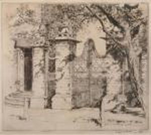 The Wrought Iron Gate by Alfred Heber Hutty