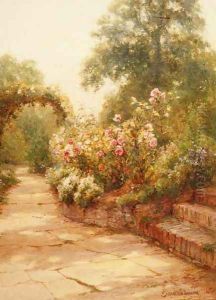 The Garden Steps by Ernst Walbourn