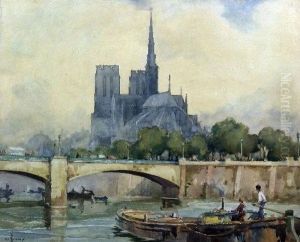 Looking Across The River Gauche Towards Notre Dame