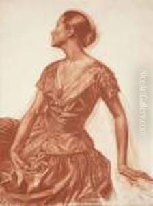 Portrait Of Salome Andronikova by Alexander Evgenievich Yakovlev