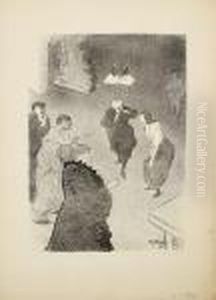 Une Repetition Generale Aux Folies Bergere by Henri-Gabriel Ibels