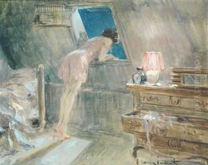 Au Clair De Lune by Louis Icart