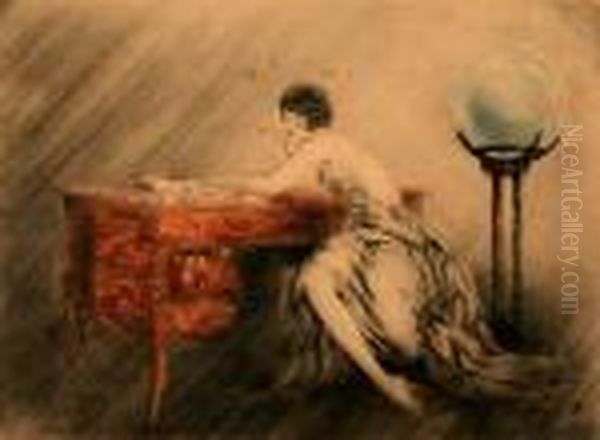 Lady Writing Letter - view 1