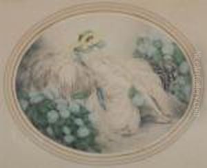 Hydrangea by Louis Icart