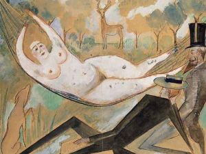 In the Hammock I by Zygmunt Waliszewski