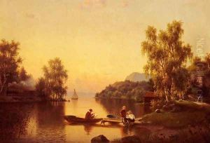 Sketching on the Lake by Ehrnfried Wahlquist