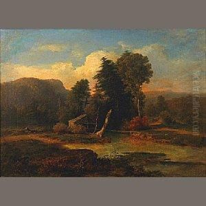 Old Mill: Cottage In The Berkshire Hills by George Inness