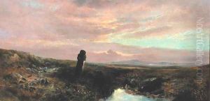 A Dartmoor Stone Cross by William Widgery