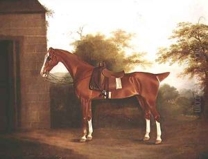 Horse with side saddle by Thomas Weaver
