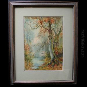 Woodland Study With Pond Woodland Study With Pond