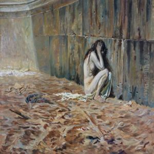 Young Woman Thrown For The Lions by Valdemar Irminger