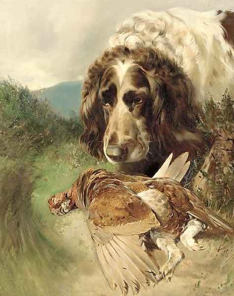 A gundog with a pheasant - view 1