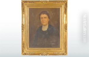 Retrato De Luz Mayora Y Carpio, Esposa De Don Justo Sierra by Leandro Izaguirre