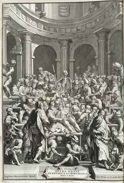 Public dissection in an anatomy theatre, 1725 - view 1