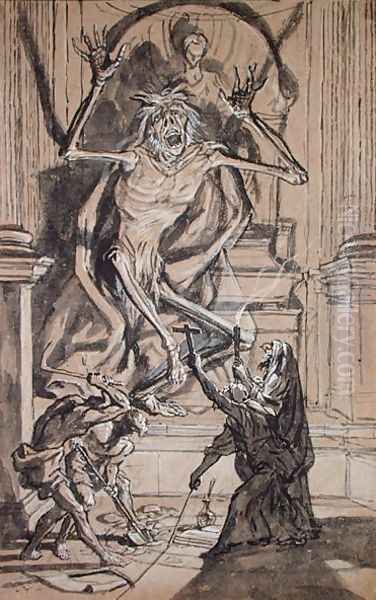 Four Grave Robbers awaken a Ghost - view 1