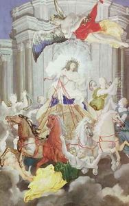 Triumph of King Louis XIV (1638-1715) of France driving the Chariot of the Sun preceded by Aurora
