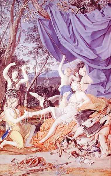 Francoise Louis de la Baume le Blanc (1644-1710) Mademoiselle de la Valliere, as Diana - view 1