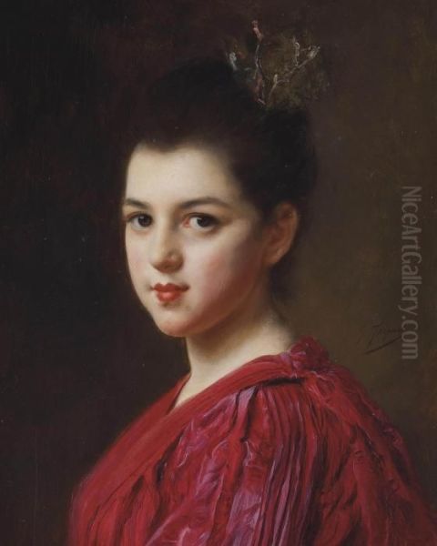 Femme A La Robe Rouge - view 1