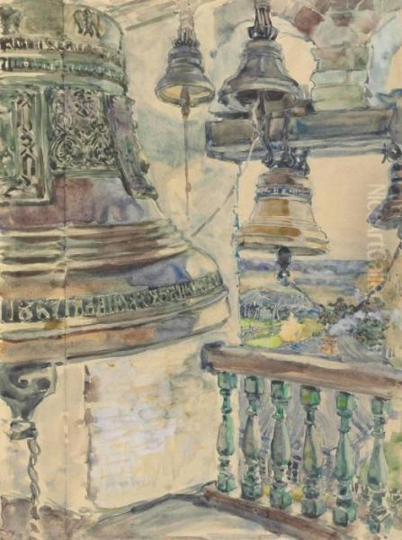 View From The Belfry Of The Savino-storozhevsky Cathedral, Close To Zvenigorod - view 1