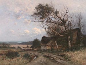le Retour Du Troupeau by Louis-Aime Japy