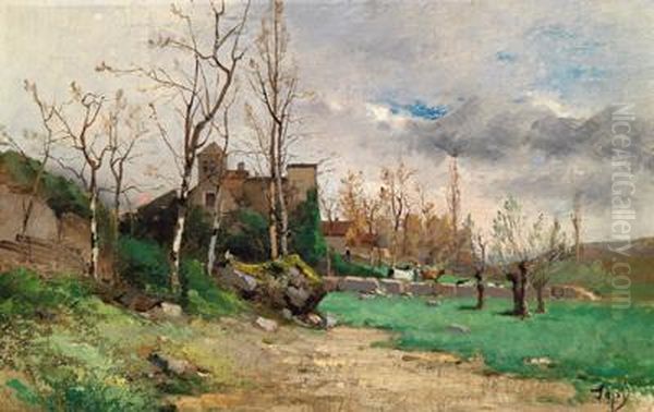 Paesaggio Estivo Con Figure Accessorie - view 1