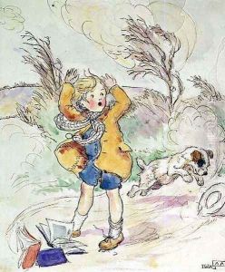 Hat Chasing by Alan Wright