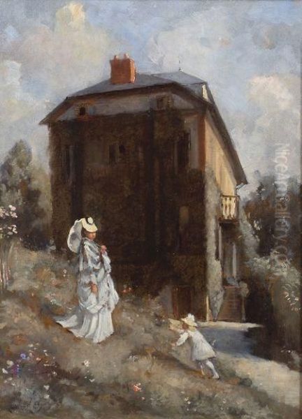 Mother And Child At Play - view 1