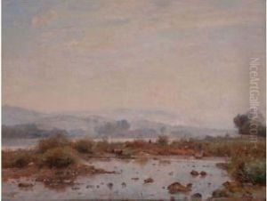 Paysage A La Mare by Louis-Aime Japy