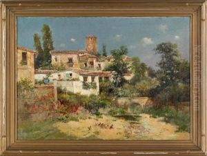 Landscape Of A Villa by Jose Maria Jardines