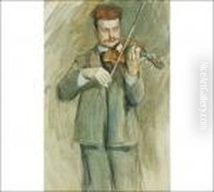 Jean Sibelius Playing The Violin