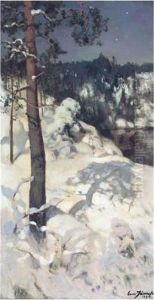 Talviaurinkoinen Metsarinne (winter Sun Over Forest Hill)