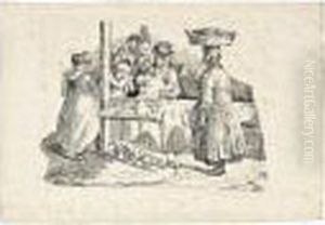 Le Marchand De Poisson Endormi by Gricault Jean-Louis-Andr-Thodore
