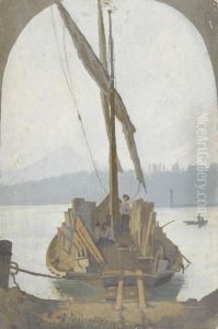 Segelschiff Mit Fracht by Edouard Jeanmaire