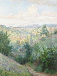 "lumiere Du Soir A Hermance". by Edouard Jeanmaire