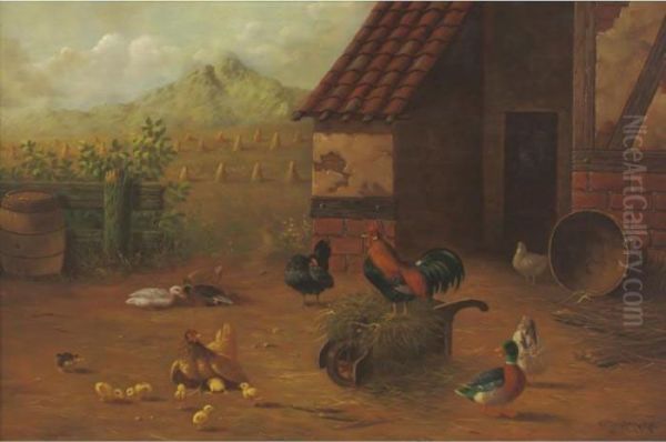 A Barnyard Full Of Fowl - view 1