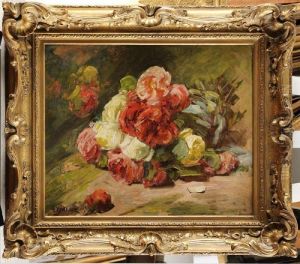 Bouquet De Roses Dans Un Vase thumbnail