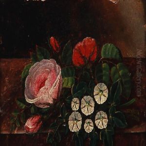Bouquet Of Flowers On A Sill
