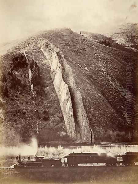 The Devils Slide, Union Pacific Railroad, Utah, 1880 - view 1