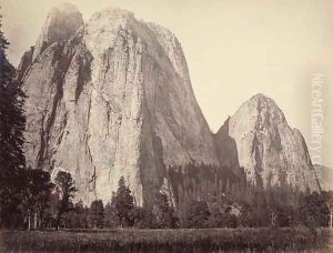 Cathedral Rock, Yosemite National Park, USA, 1861-75 by Carleton Emmons Watkins