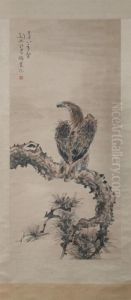 Eagle On A Pine by Gao Jian
