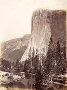 El Capitan, Yosemite National Park, USA, 1861-75 by Carleton Emmons Watkins