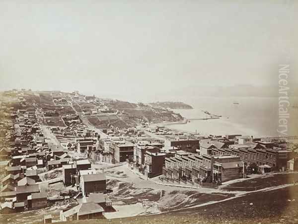 The Golden Gate from Telegraph Hill, San Francisco, 1868 - view 1
