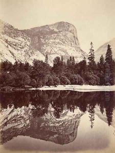 Mirror Lake, Yosemite Valley, USA, 1861-75 by Carleton Emmons Watkins