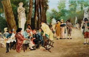 Elegante Gesellschaft Im Park Elegante Gesellschaft Im Park