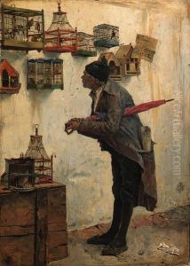The Bird Fancier by Jose Jimenez y Aranda