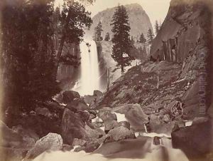 Privy at Vernal Face, Yosemite, USA, 1861-75 by Carleton Emmons Watkins