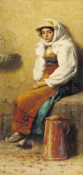 An Italian peasant girl - view 1