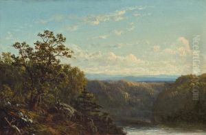 A View Near The Hudson by David Johnson