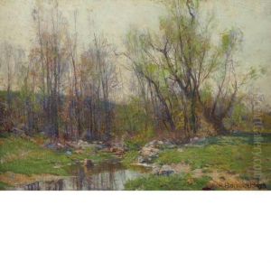 A Meadow Stream by Hugh Bolton Jones