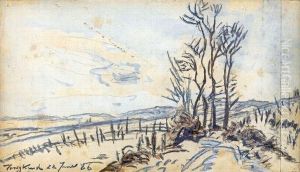 < Route A La Cote-saint-andre >. by Johan Barthold Jongkind